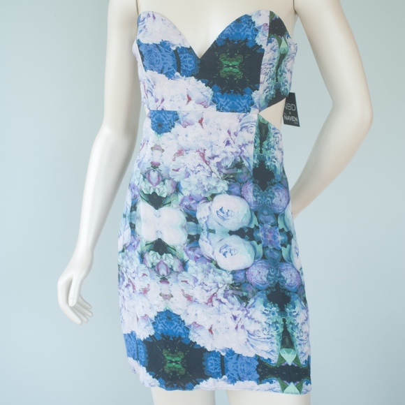 NWT NBD X Naven Twins Floral Bombshell Dress - Picture 4 of 8